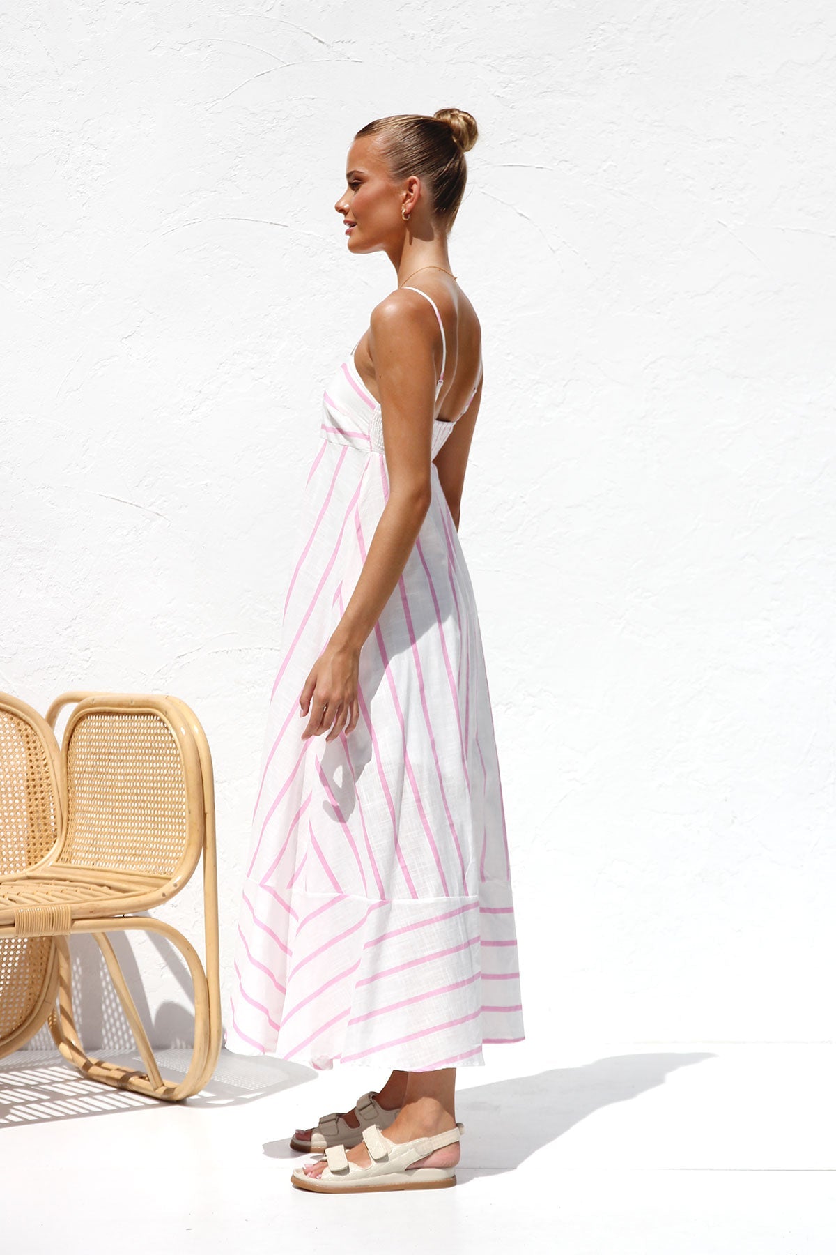 Zulu Dress PINK STRIPE