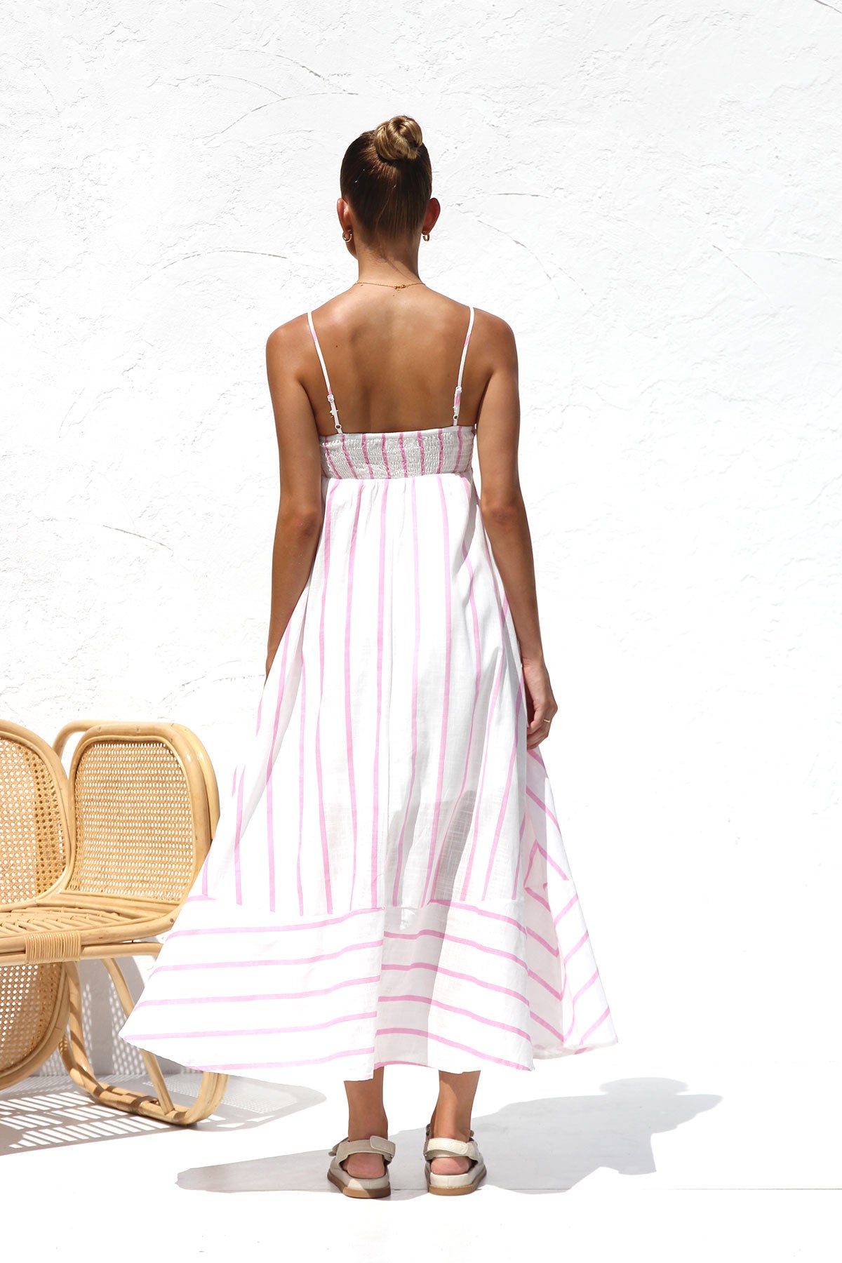 Zulu Dress PINK STRIPE