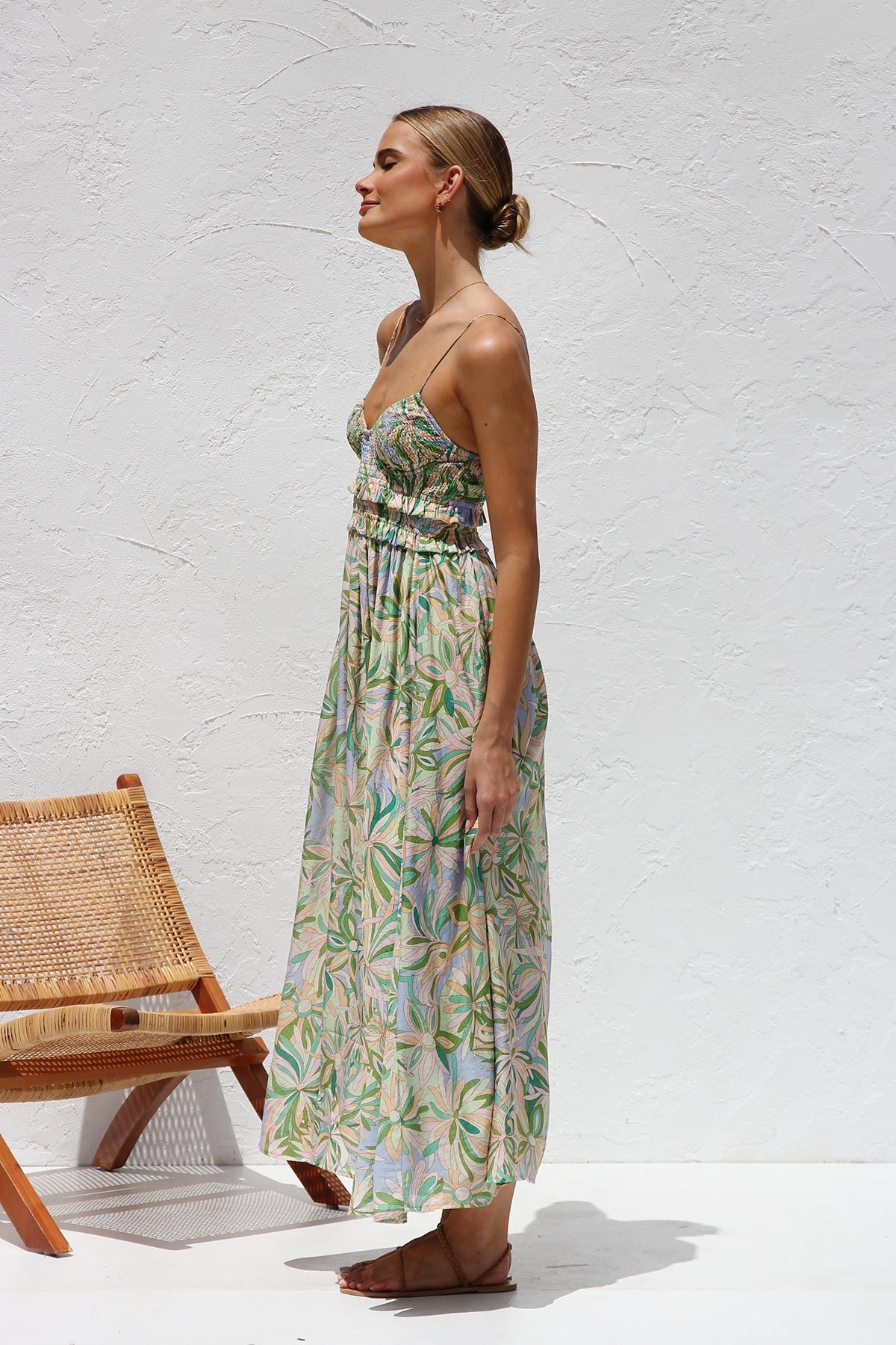 Annalise Dress FLORAL GREEN