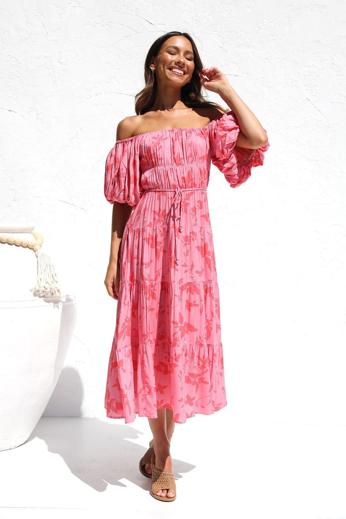 Monette Dress PINK FLORAL