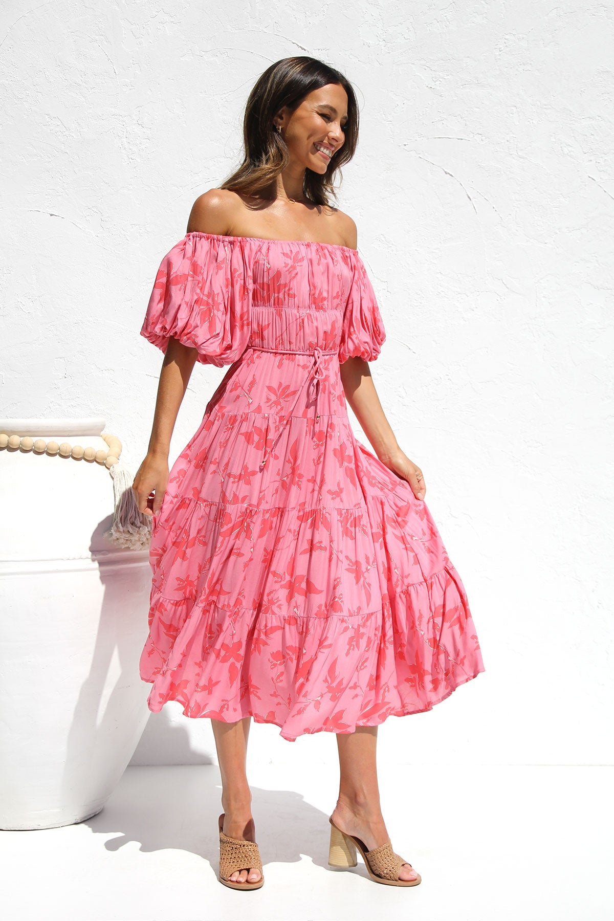 Monette Dress PINK FLORAL