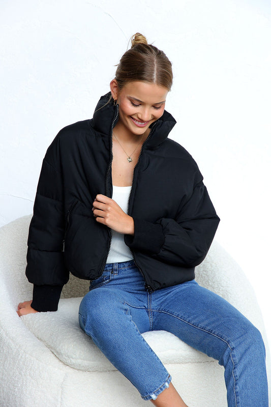 Boston Puffer Jacket BLACK