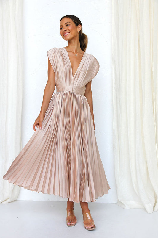 Kaylan Dress CHAMPAGNE