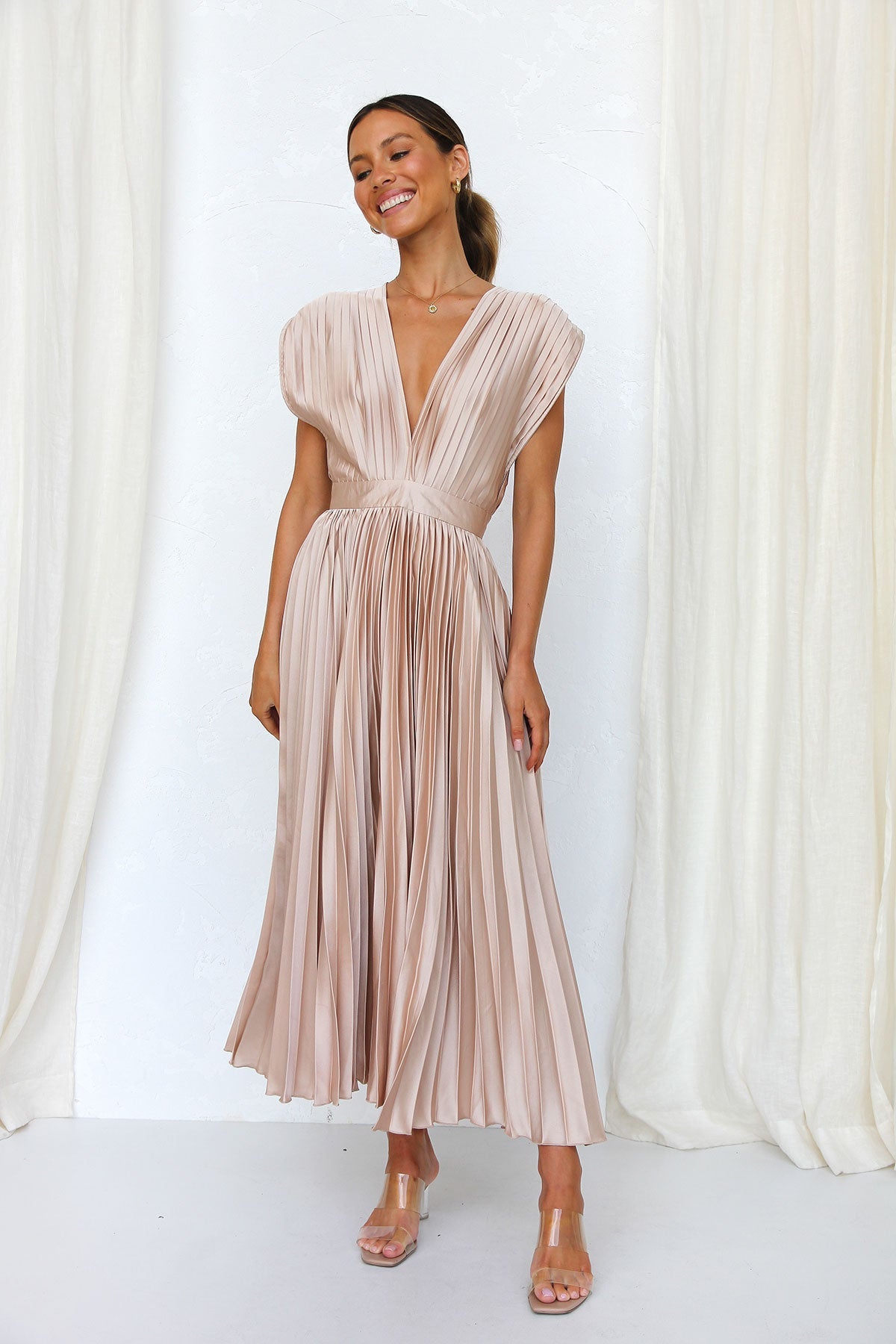 Kaylan Dress CHAMPAGNE