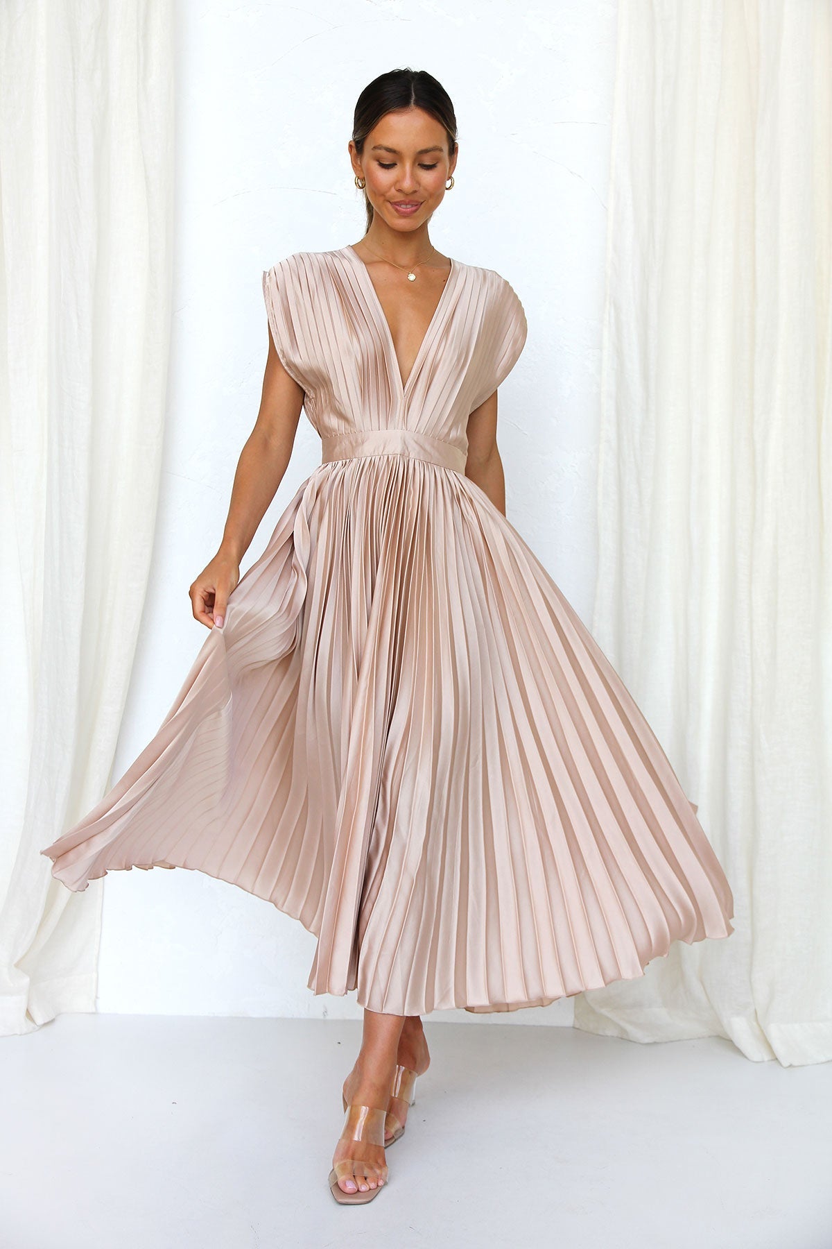 Kaylan Dress CHAMPAGNE